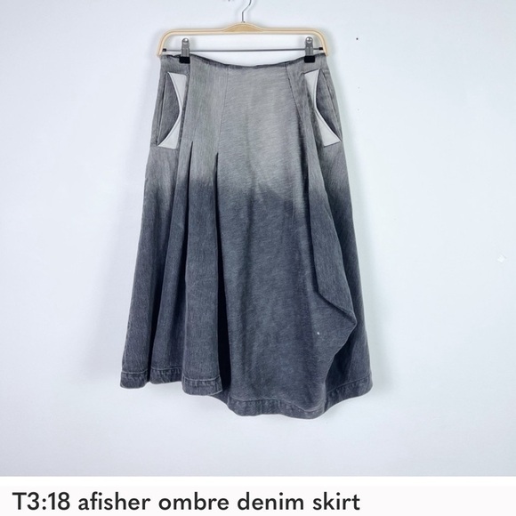 AFisher ombre Heavy denim skirt. - Picture 2 of 2
